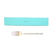Tiffany & Co. Sterling Silver Bamboo Pattern Serving Fork with Original Blue Box