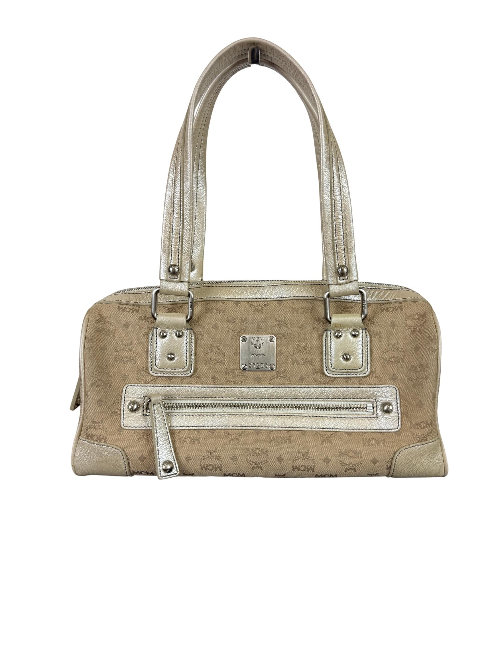 MCM Visetos Bowling Bag