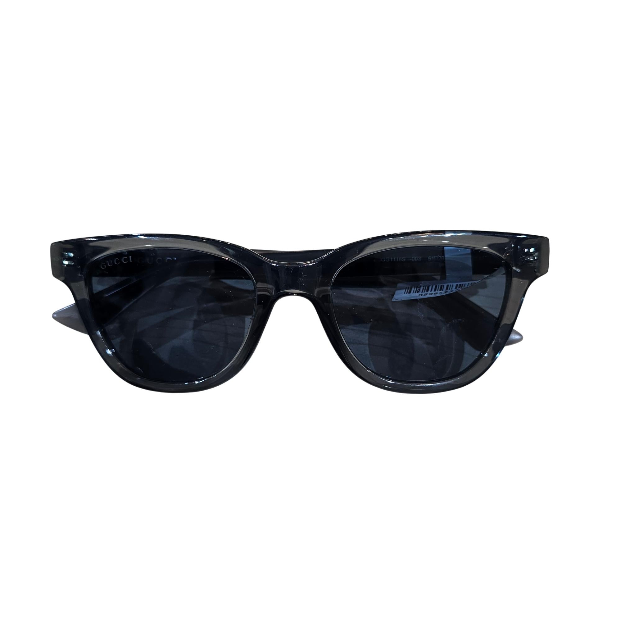 Gucci GG1116S 003 Transparent Gray Sunglasses