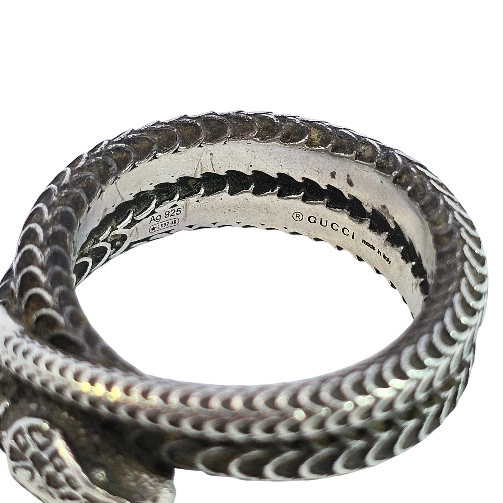 Gucci Snake Ring Sterling Silver 925