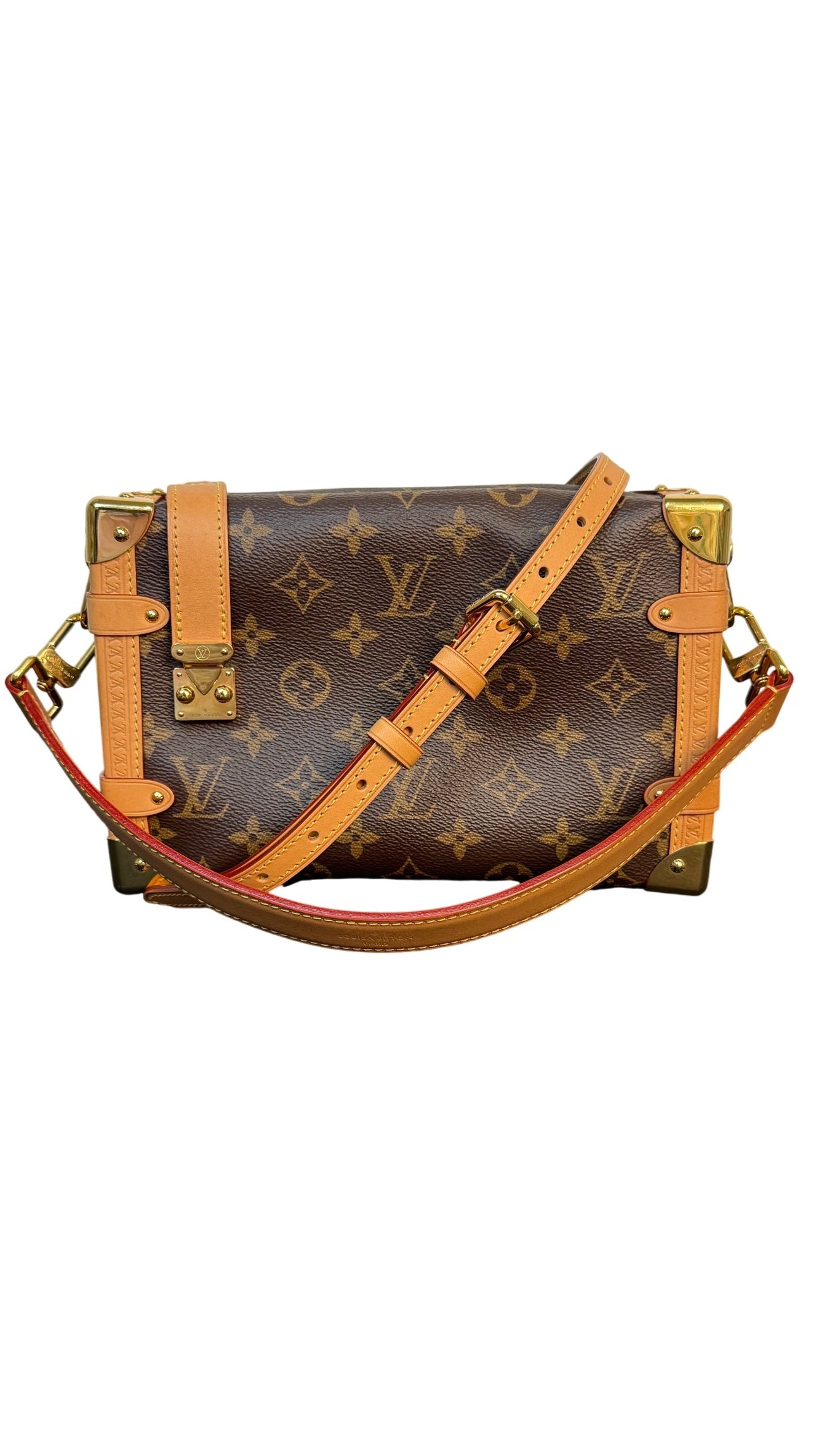 Louis Vuitton Side Trunk MM Monogram Canvas Shoulder Bag