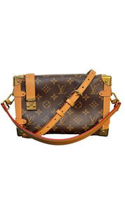 Louis Vuitton Side Trunk MM Monogram Canvas Shoulder Bag