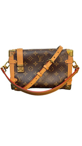 Louis Vuitton Side Trunk MM Monogram Canvas Shoulder Bag