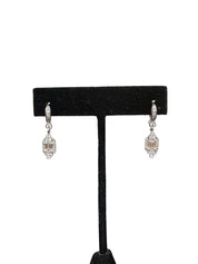 Platinum 1.64CTW C. Krapell PT950 Diamond Dangle Earrings