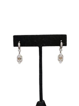 Platinum 1.64CTW C. Krapell PT950 Diamond Dangle Earrings