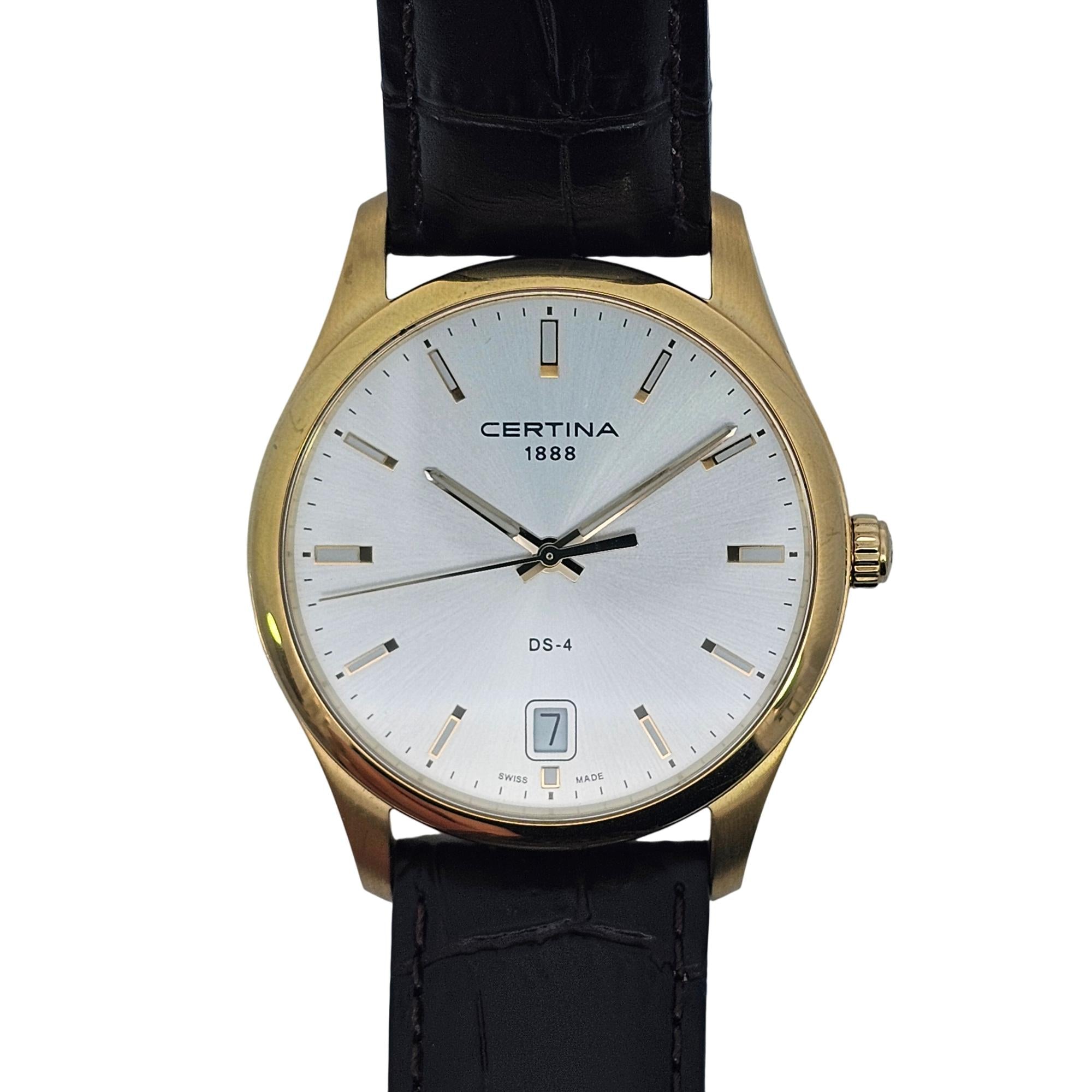 ラ*ー様 砂金 8g Certina DS-4 1888 Quartz Men's Watch (Model C0226101603101) Gold