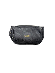 Gucci Large Nylon Off The Grid Belt Bag in Black with Gold Logo