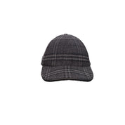 Burberry Wool Cashmere Check Baseball Cap