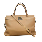 Gucci Linea Matisse Medium Tan Leather Handbag