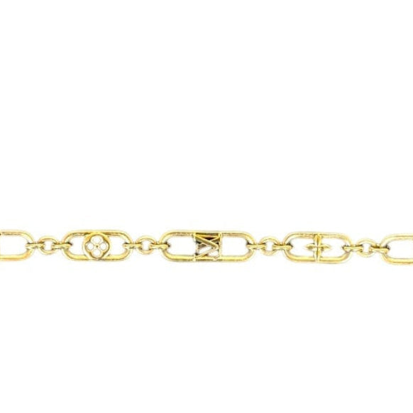 My LV Chain Necklace in Gold , LV Logo Links Louis Vuitton Metal
