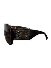 Chanel 5081-B Strass Rhinestones Square CC Sunglasses