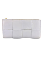 Bottega Veneta Cassette Intrecciato Lavender Leather Zipped Wallet