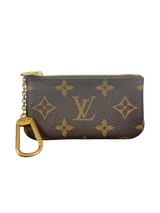 Louis Vuitton Monogram Brown Key Pouch/Coin Purse