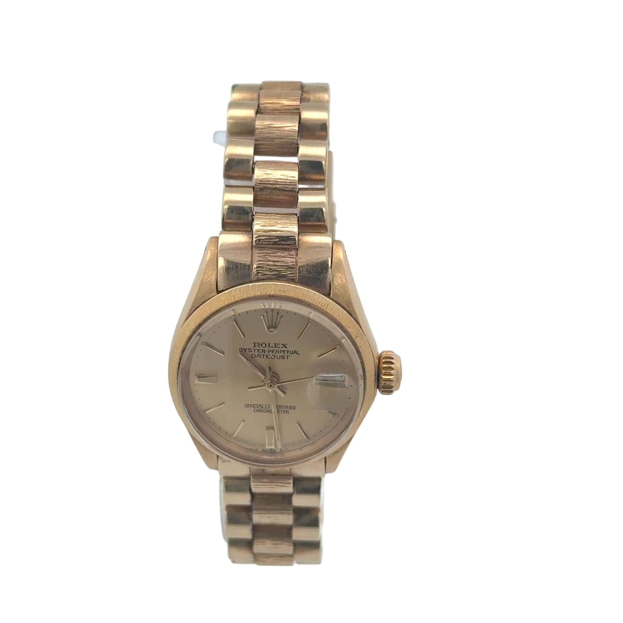 Rolex Oyster Perpetual Datejust Ladies Watch Gold Dial 26MM 1967