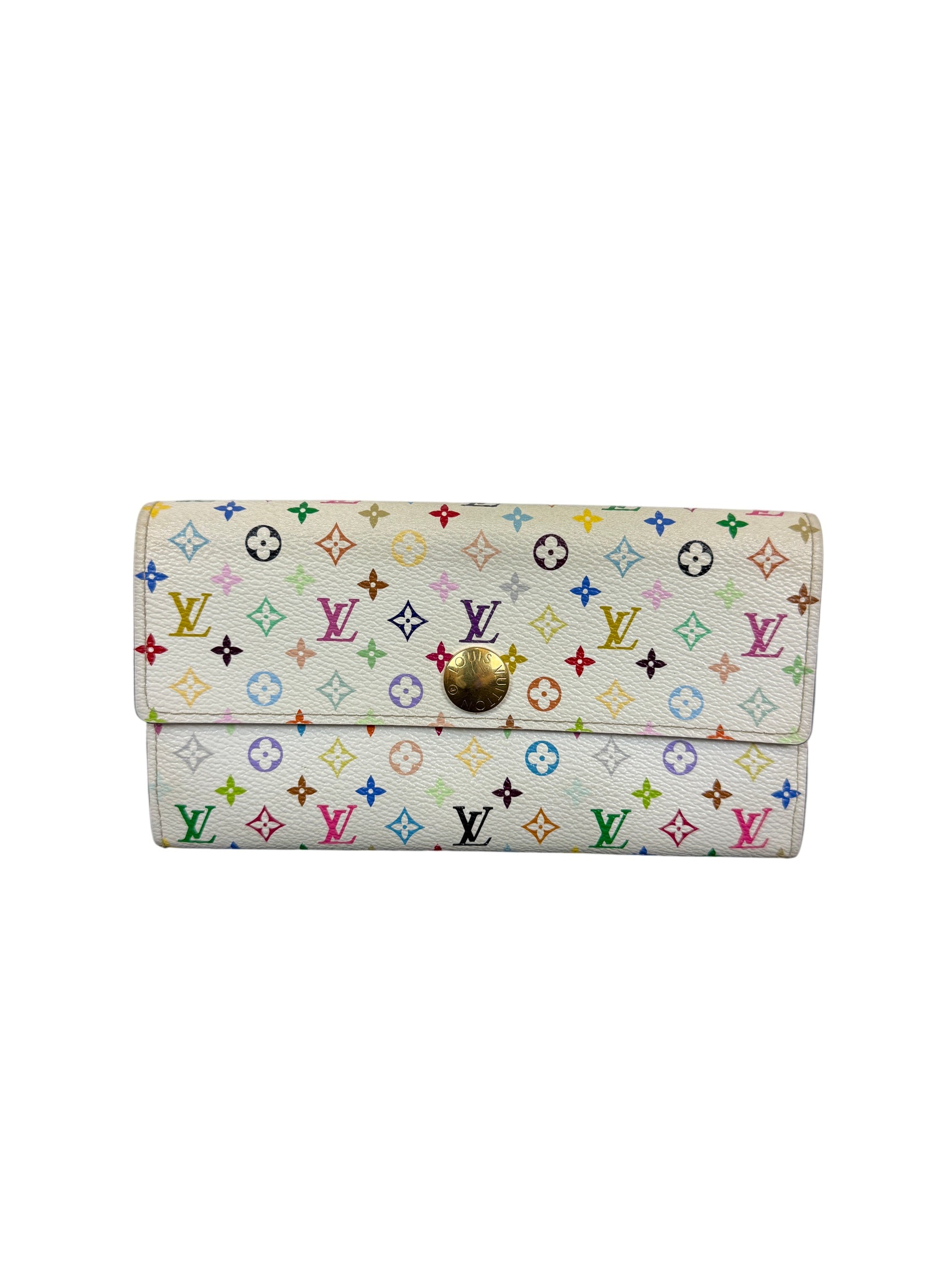 Louis Vuitton Sarah Wallet Multicolore Monogram by Takashi Murakami