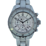 Chanel J12 Chronograph 41mm Ceramic White dial H2009