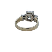 Natural Diamonds Emerald & Princess Cut 3.35tcw 14K 2-Tone Gold Ring