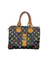 Louis Vuitton x Takashi Murakami Monogram Multicolor Speedy 30 Black