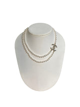 Pearl Necklace with Crystal CC Logo Pendant Chanel