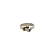Ring Tiffany & Co. Sterling Silver and 18K Gold Hook & Eye