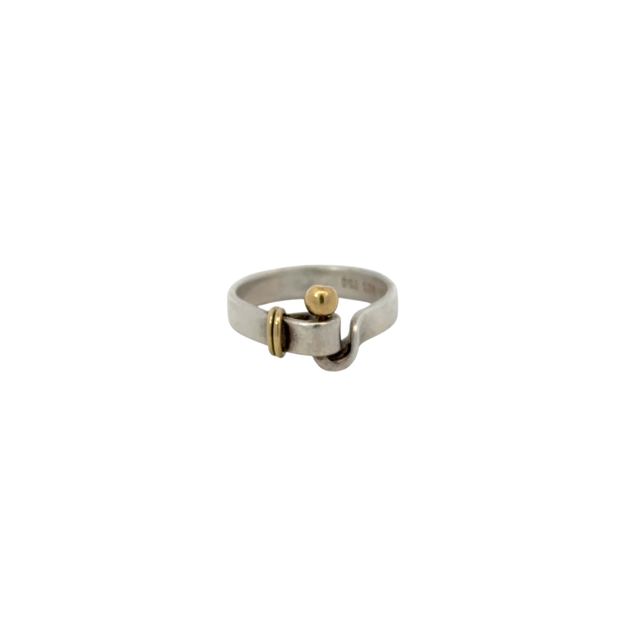 Ring Tiffany & Co. Sterling Silver and 18K Gold Hook & Eye