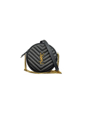 Yves Saint Laurent Vinyle Round Crossbody