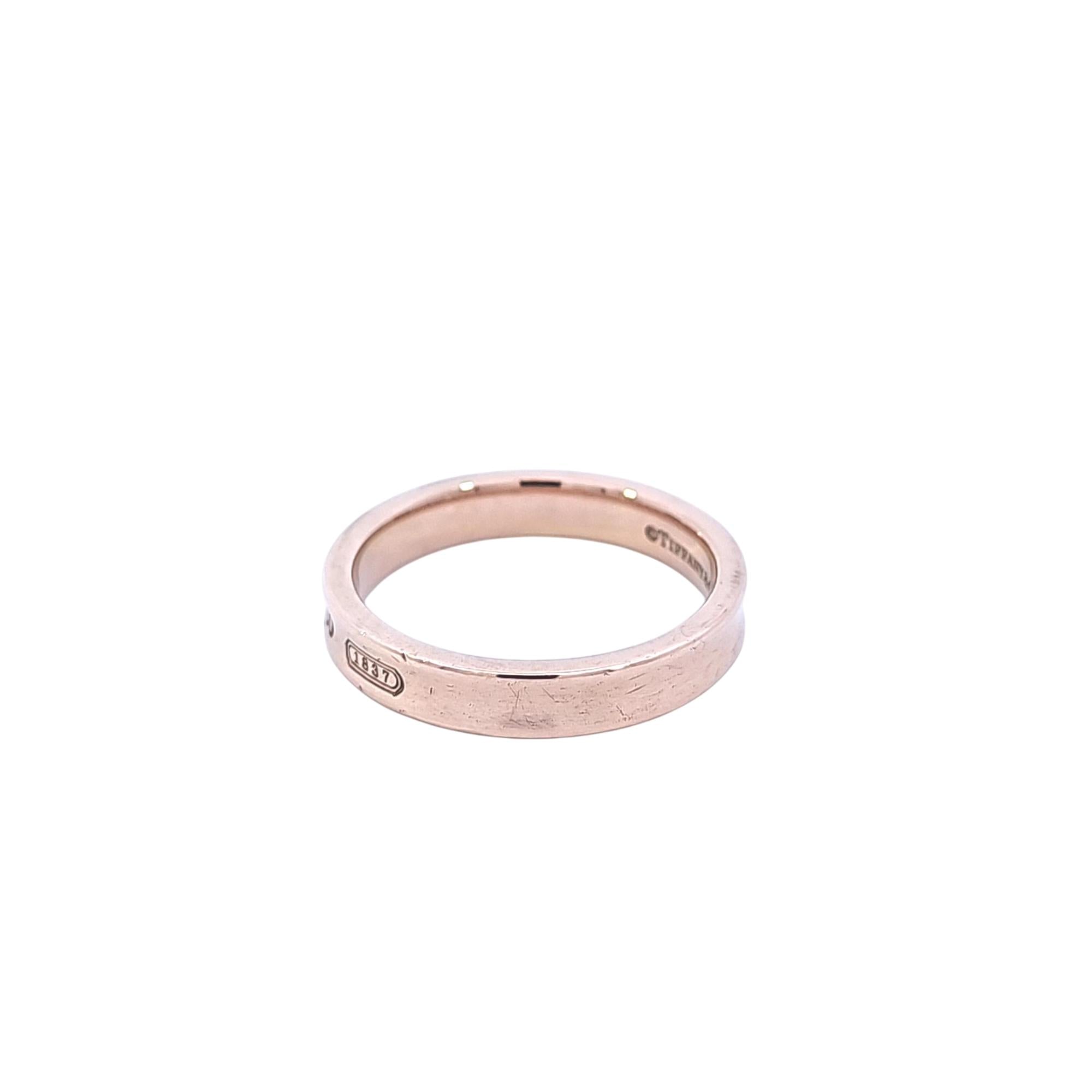 Tiffany & Co. 1837 Rubedo Metal Narrow Band Ring