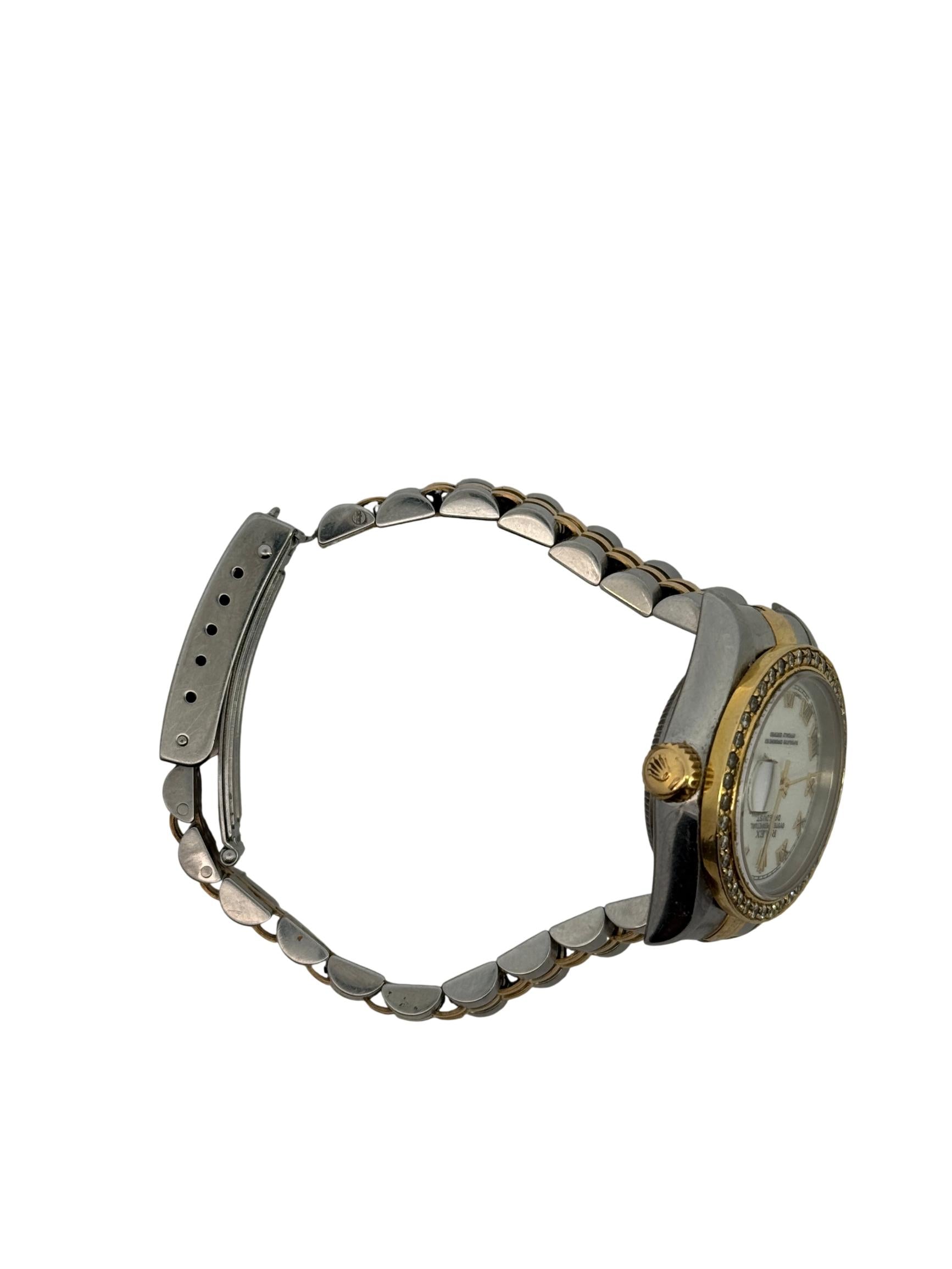 Rolex Lady-Datejust 26mm Two-Tone Stainless Steel & 18K Gold, Mother of Pearl Diamond Dial, Ref. 69173