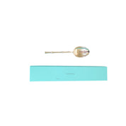 Tiffany & Co. Sterling Silver Bamboo Serving Spoon with Blue Gift Box