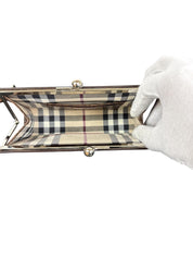 Burberry Croc Kisslock Clutch