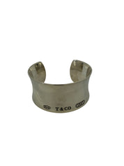 1837 Wide Band Cuff Bracelet Sterling Silver AG Tiffany & Co. 925