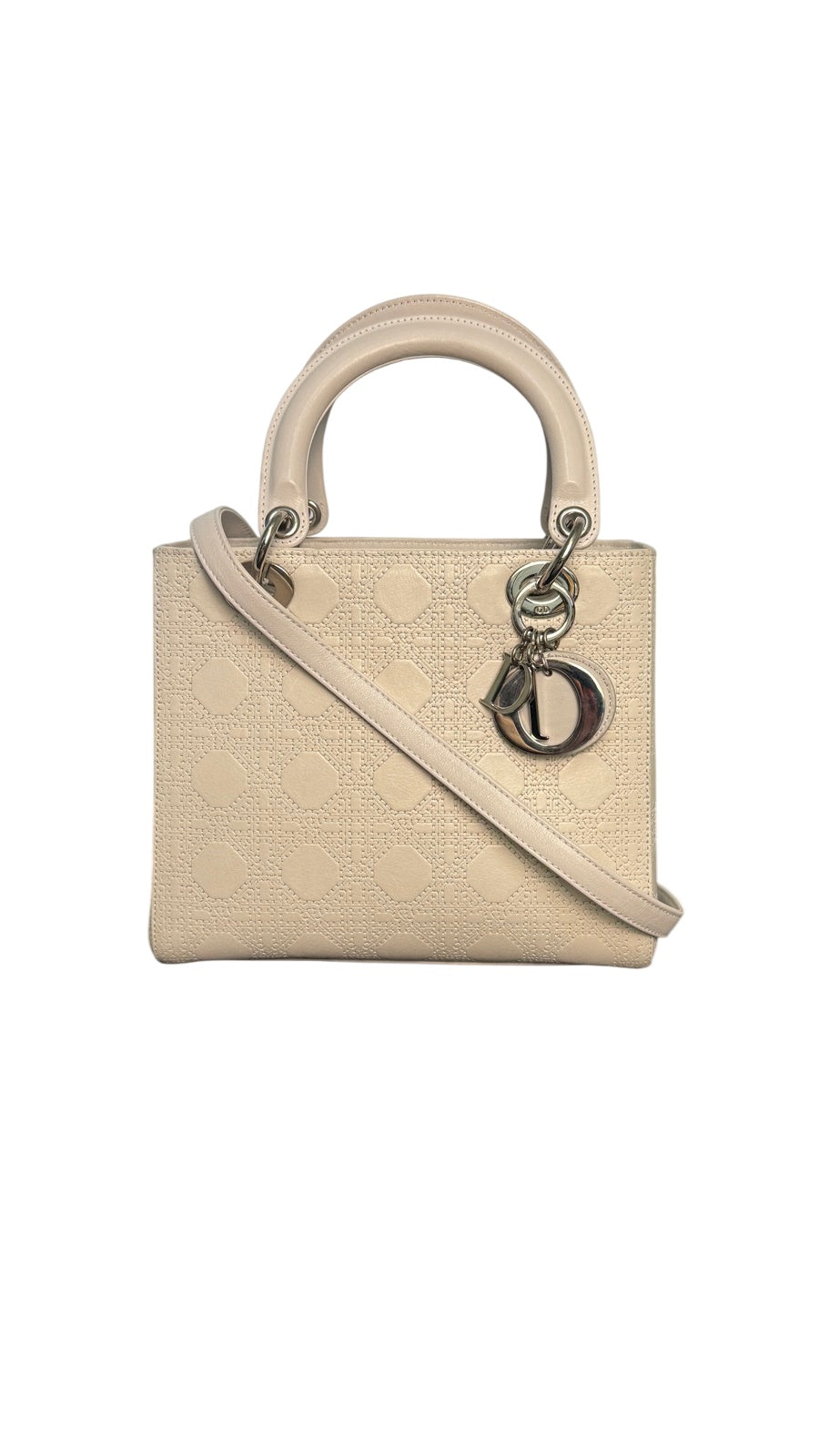 Dior Lady Dior Medium Leather Handbag
