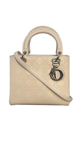 Dior Lady Dior Medium Leather Handbag