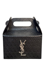 Saint Laurent Take-Away Box Bag in Black Leather