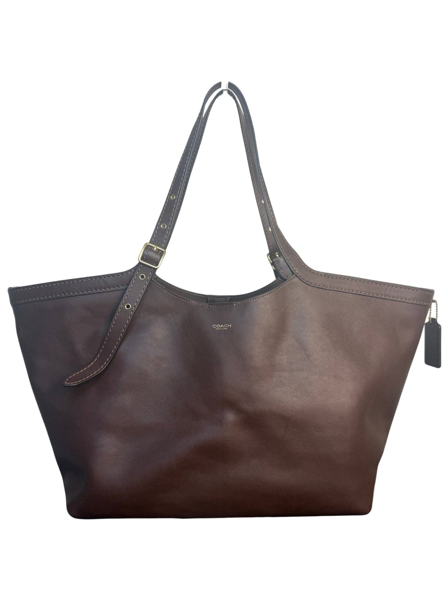Coach Gramercy Tote Bag Brown Natural Grain Leather