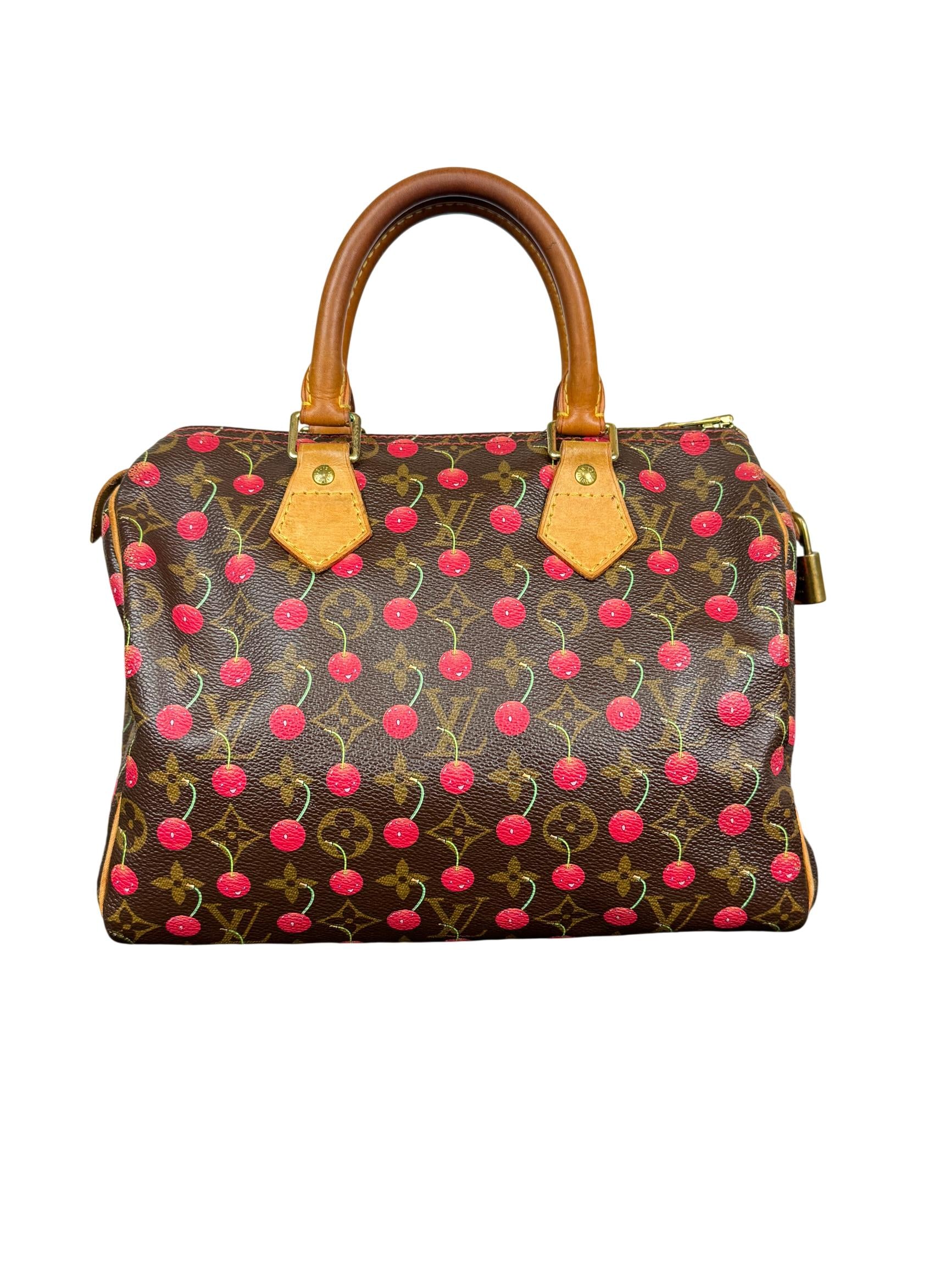 Louis Vuitton Monogram Cerises (Cherry) Speedy 25 Limited Edition Handbag by Takashi Murakami