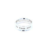 Tiffany & Co. 1837 Wide Band Ring Sterling Silver