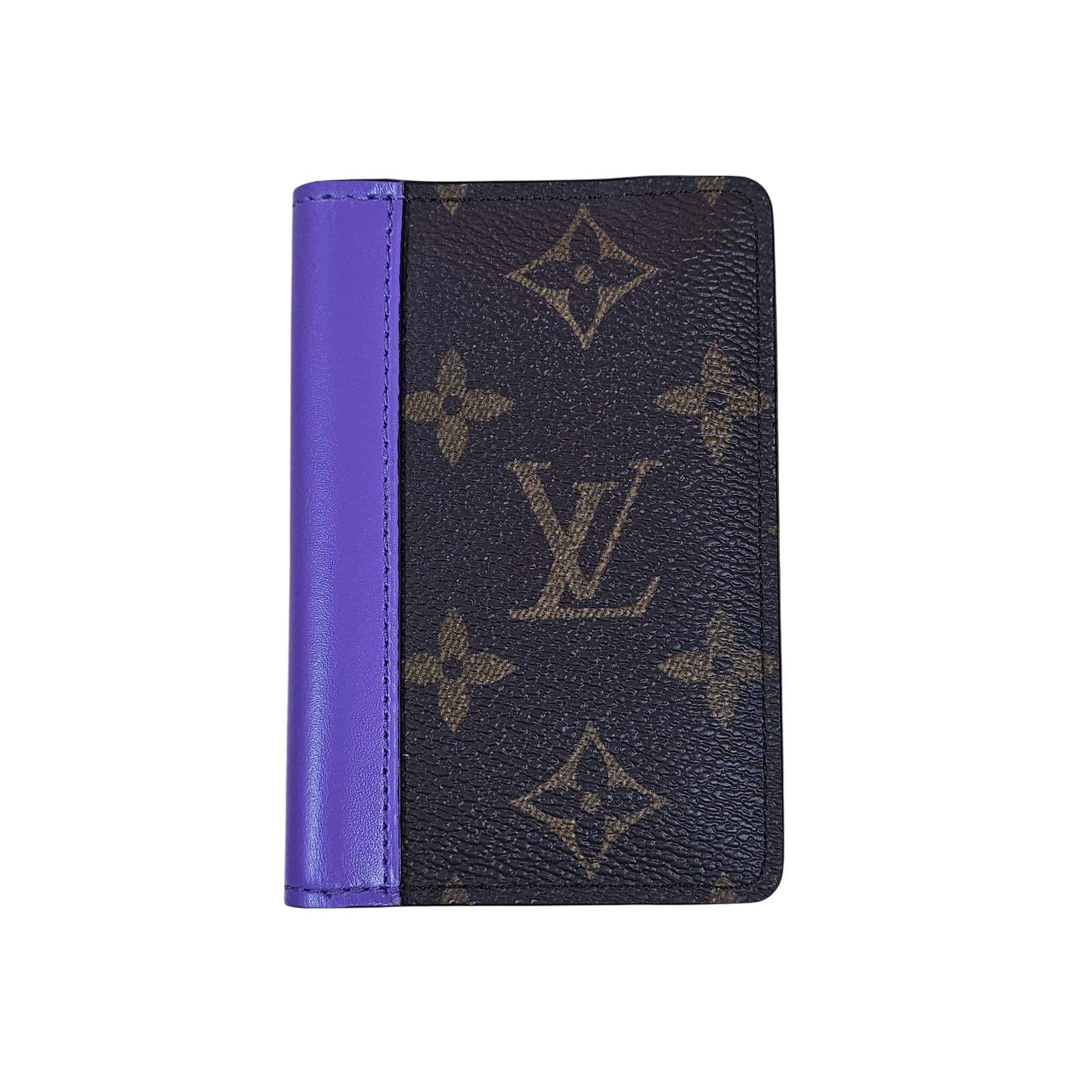 Louis Vuitton x Virgil Abloh Pocket Organizer Monogram & Purple Leather