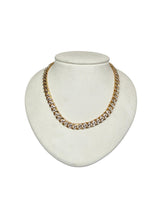 10k Two Tone Gold 22" Curb Link Chain Necklace