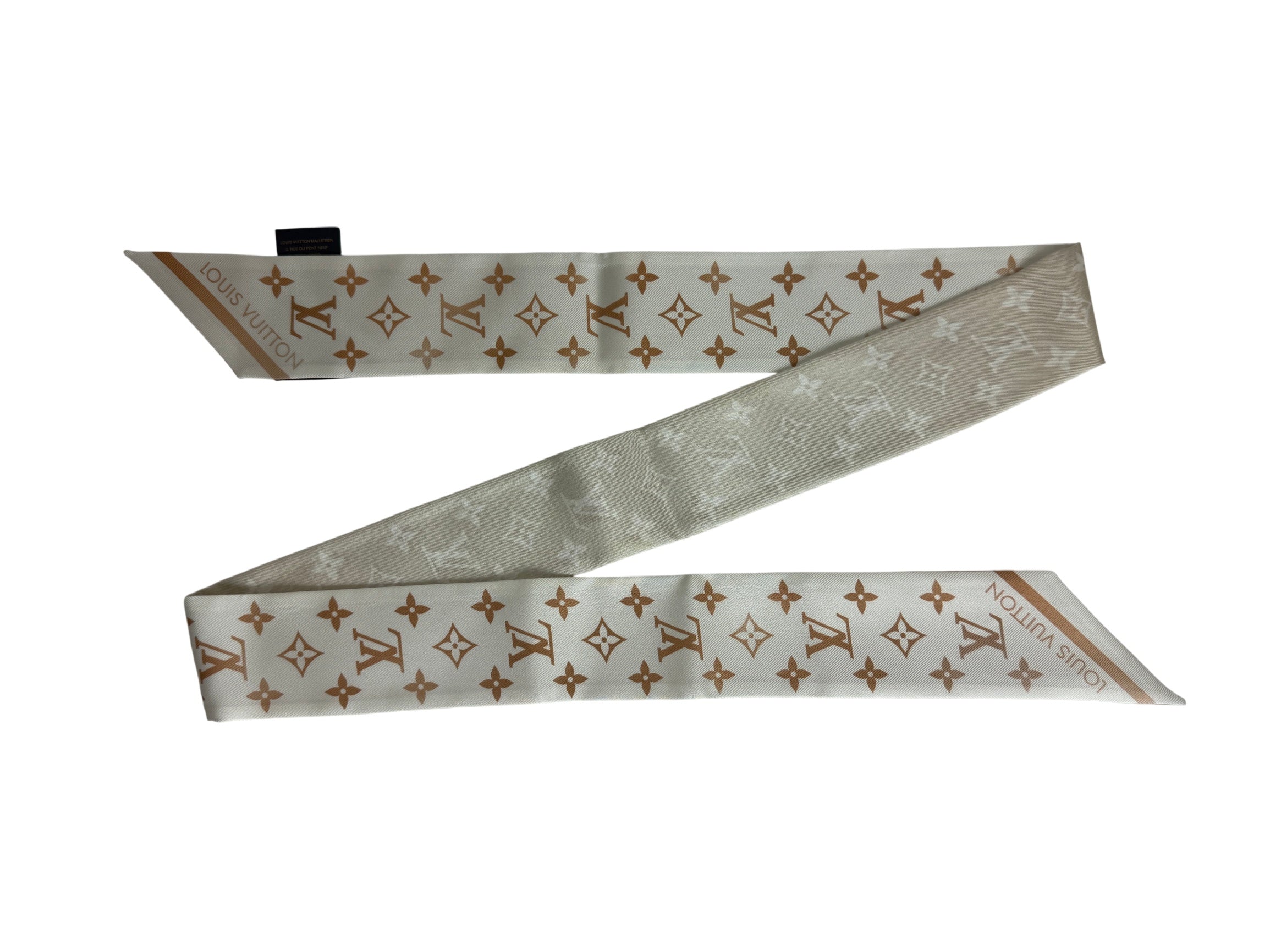 Louis Vuitton Silk Ultimate Monogram BB Bandeau Beige Clair