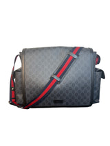 Gucci GG Supreme Monogram Web Messenger Diaper Bag