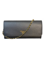 Prada Saffiano Leather Wallet on Chain Crossbody Bag