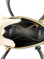 Balenciaga Ville Top Handle Grained Leather Bag Black