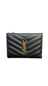 Saint Laurent Cassandre Matelassé Bi-Fold Wallet