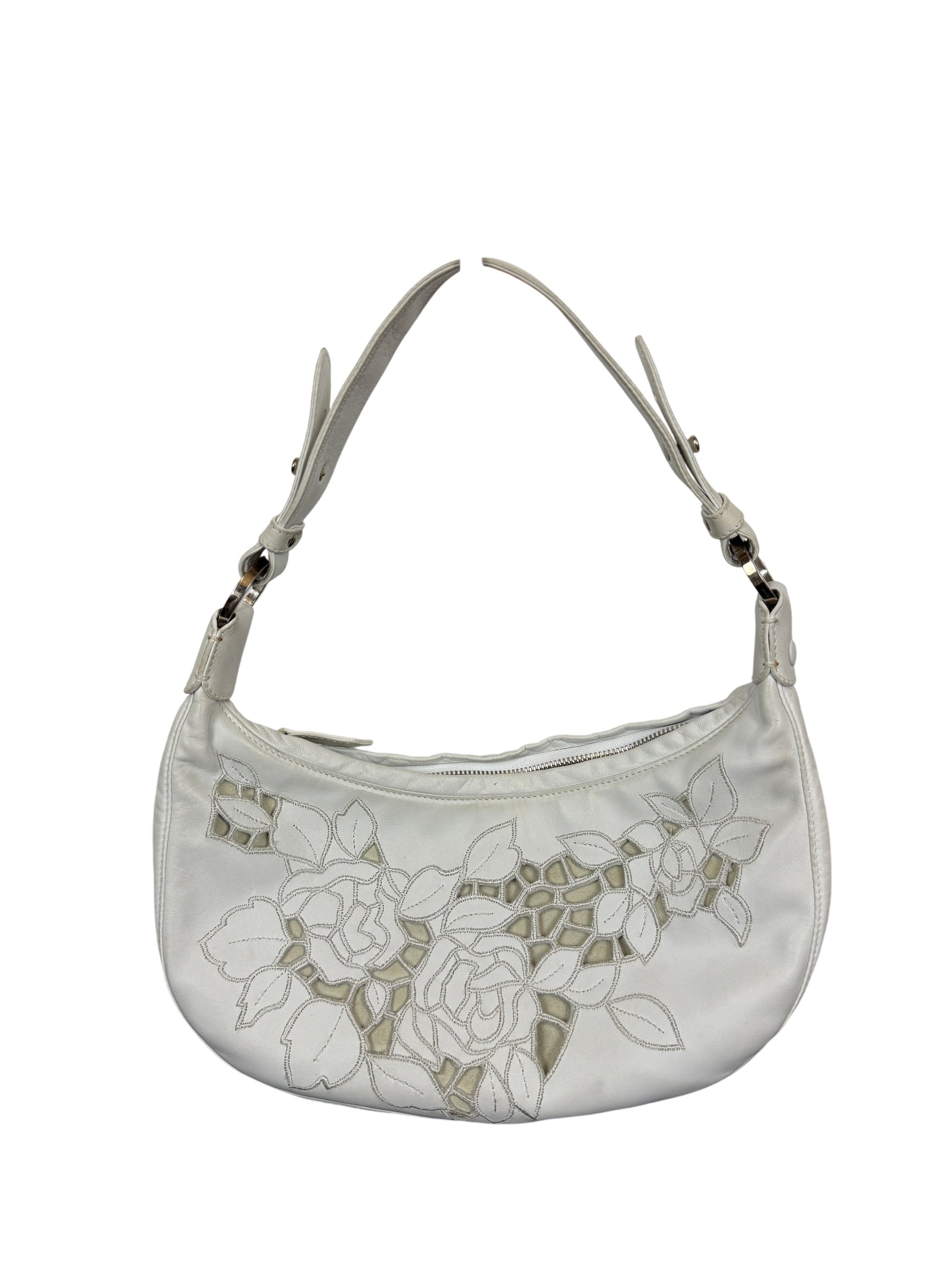 Valentino White Leather Shoulder Bag