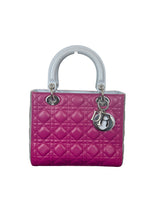 Dior Lady Dior Medium Tricolor Lambskin Cannage Handbag