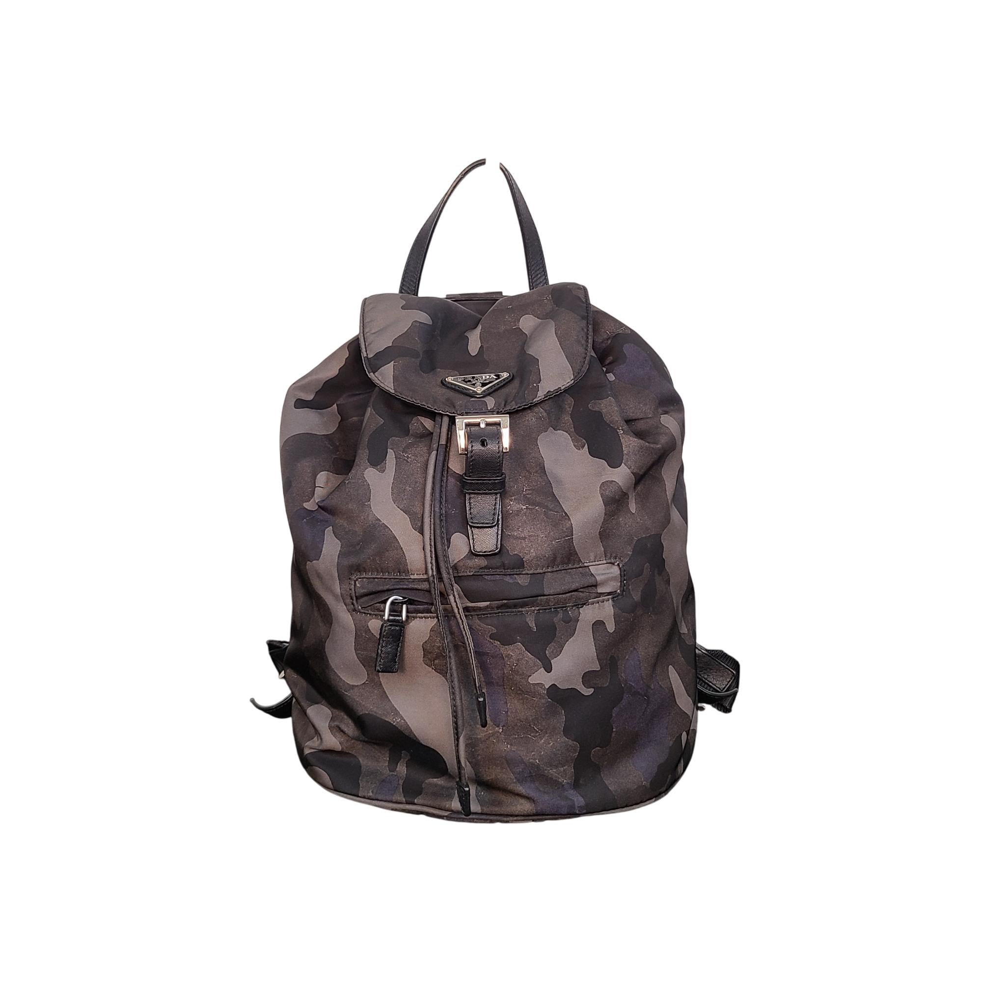 Prada Tessuto Nylon Camouflage Backpack