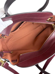 Coach Empire Carryall Bag 40 Merlot Natural Grain Leather Handbag