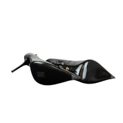 Versace Black Patent Leather Medusa Medallion High Heeled Pumps Size 41
