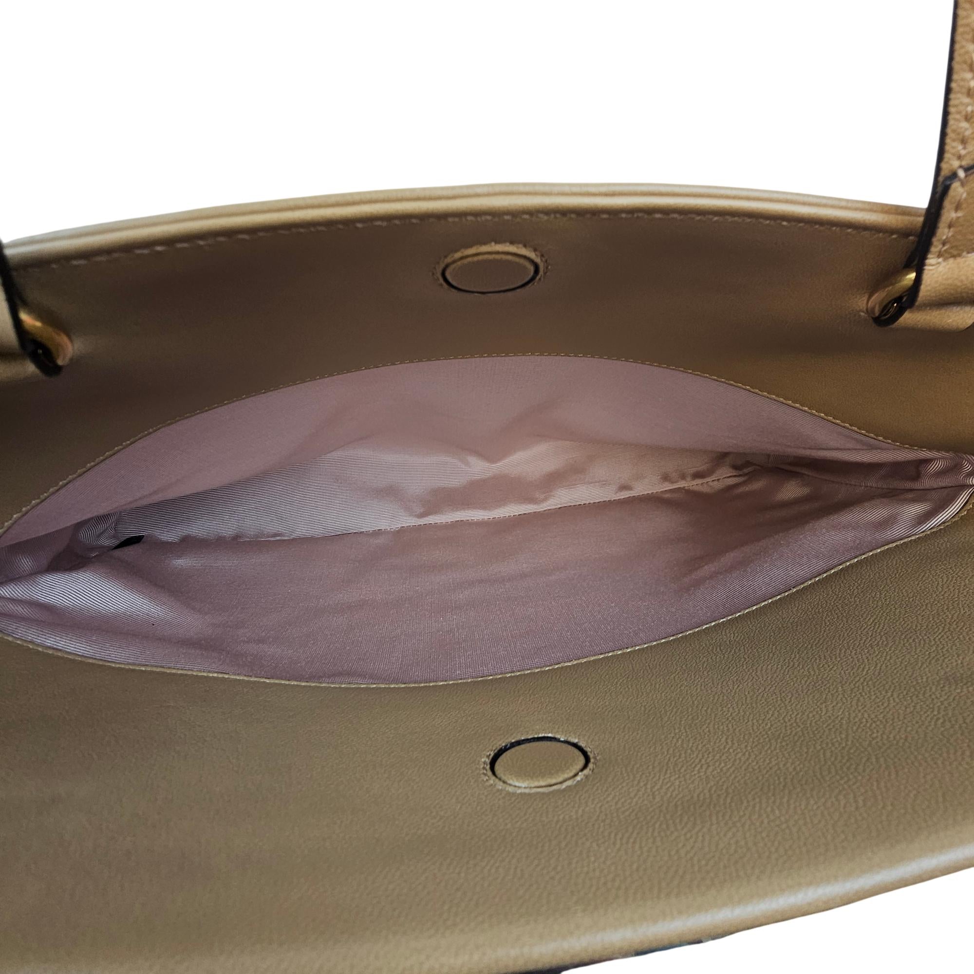 Gucci Linea Matisse Medium Tan Leather Handbag